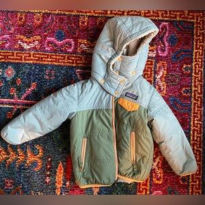 Patagonia Baby Reversible Tribbles Hoody - Terrain Green